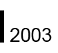year 2003